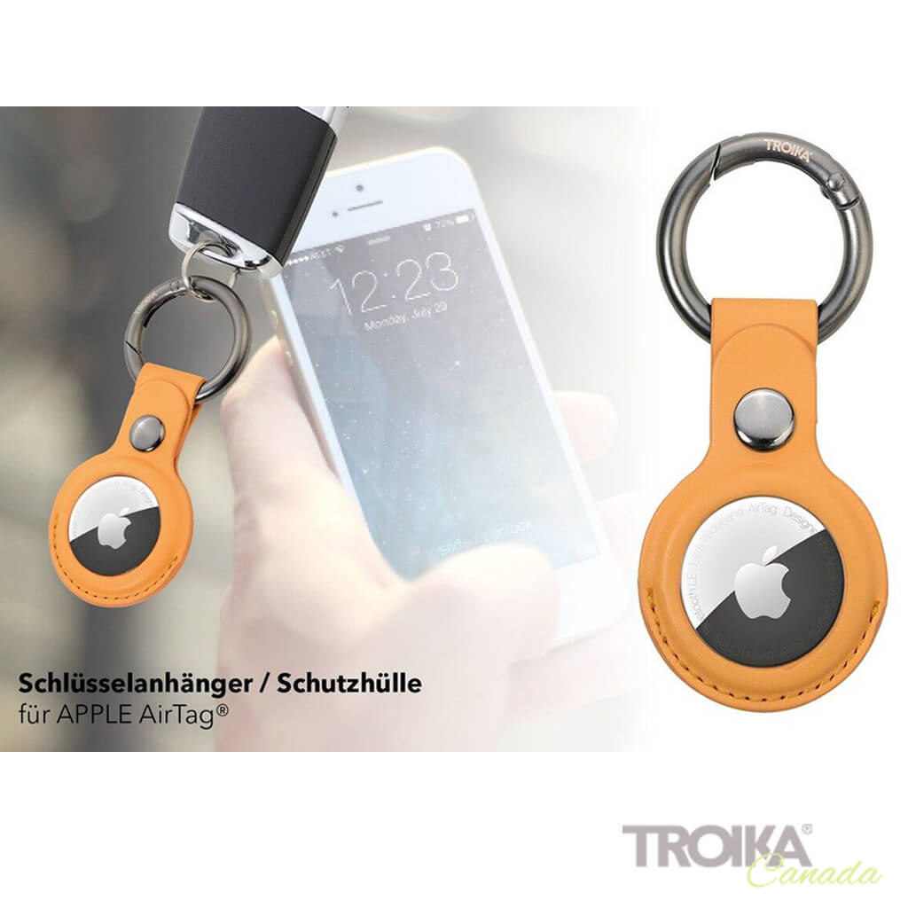 TROIKA Keyring "AIRTAG COVER" - YELLOW