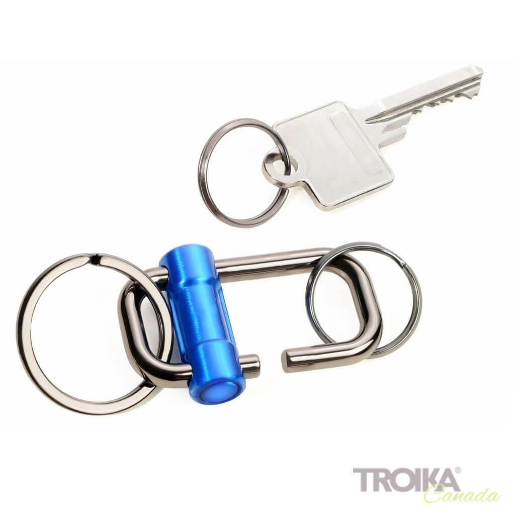 TROIKA Keychain "2-WAY KEY" - Blue