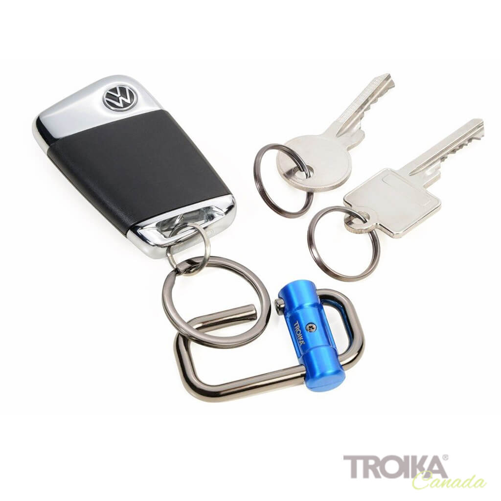 TROIKA Keychain "2-WAY KEY" - Blue