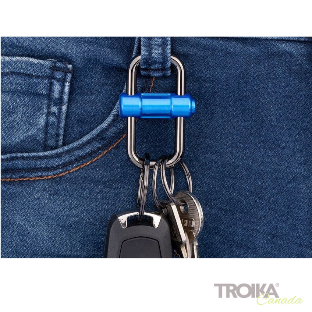 TROIKA Keychain "2-WAY KEY" - Blue