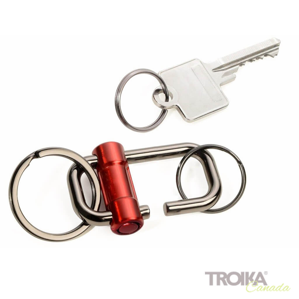 TROIKA Keychain "2-WAY KEY" - Red