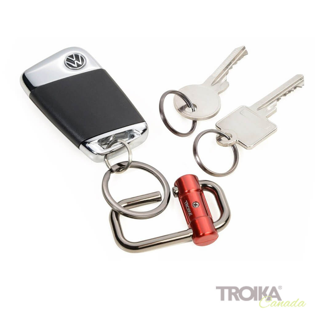 TROIKA Keychain "2-WAY KEY" - Red