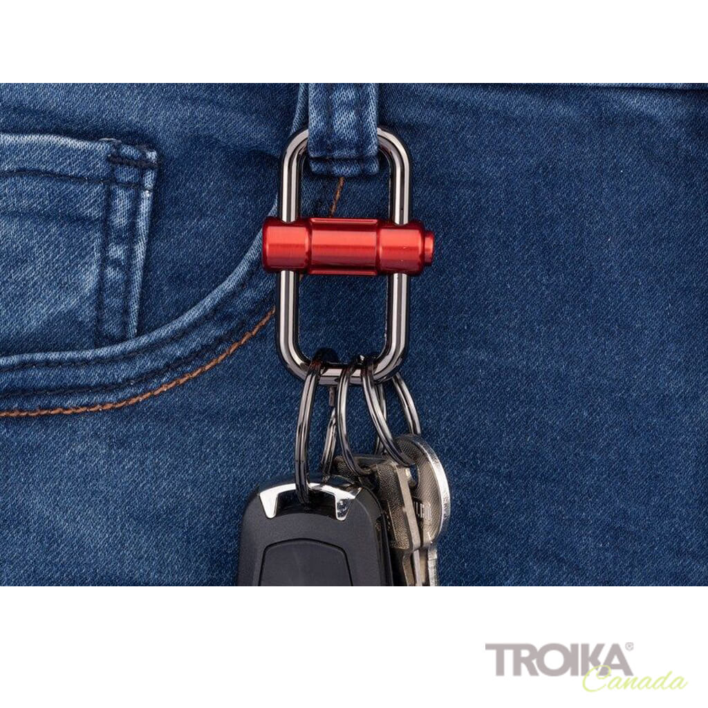 Troika Drop, Carabiner Double Ring Keychain Bottle Opener