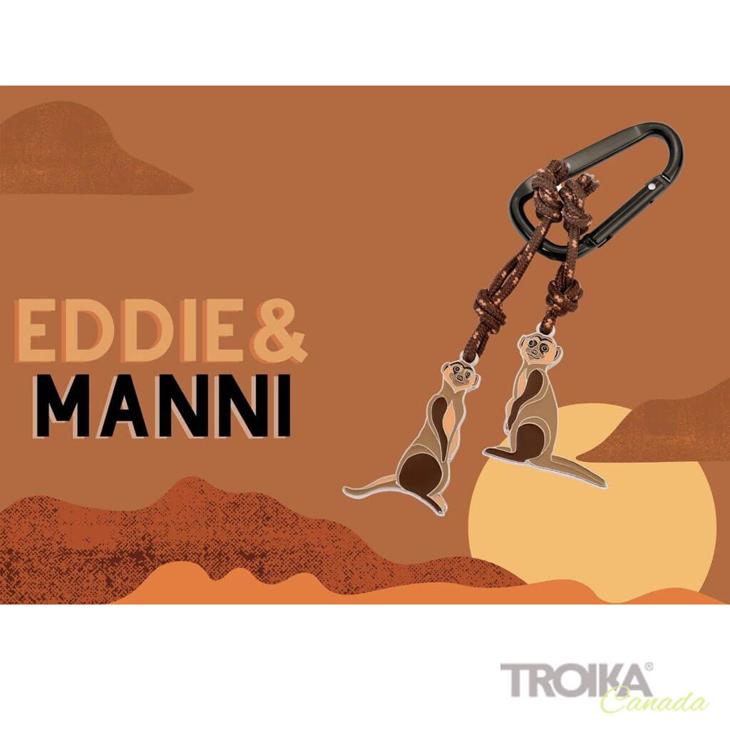TROIKA Keychain "EDDIE & MANNI"