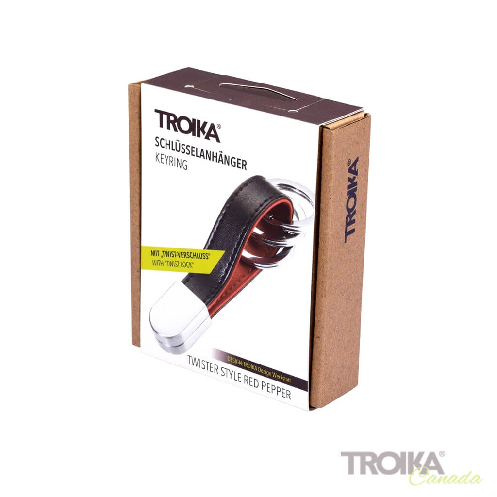 TROIKA Keychain "TWISTER STYLE RED PEPPER"