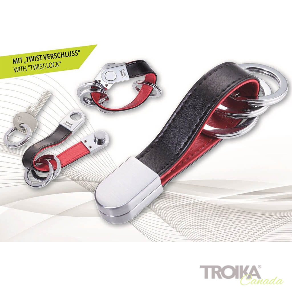TROIKA Keychain "TWISTER STYLE RED PEPPER"