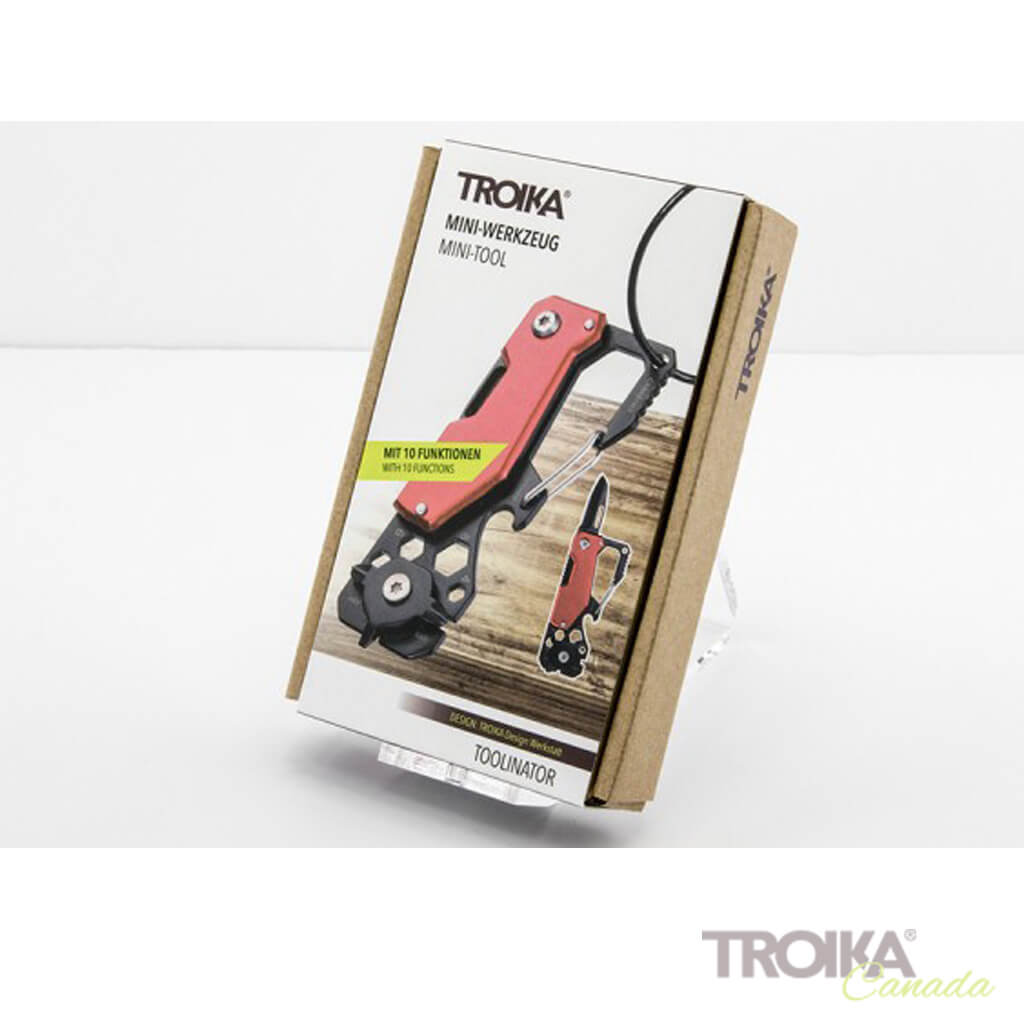 TROIKA Key organizer and mini tool "TOOLINATOR" - red