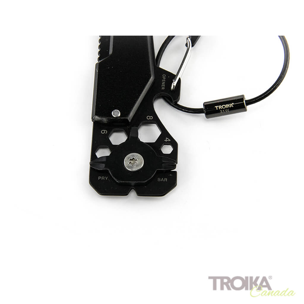 TROIKA Key organizer and mini tool "TOOLINATOR" - black