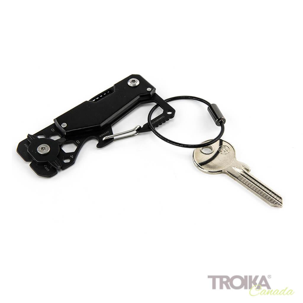 TROIKA Key organizer and mini tool "TOOLINATOR" - black