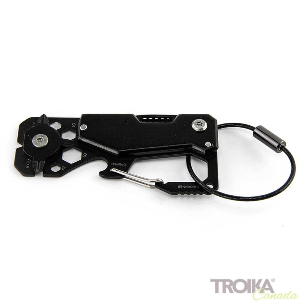 TROIKA Key organizer and mini tool "TOOLINATOR" - black