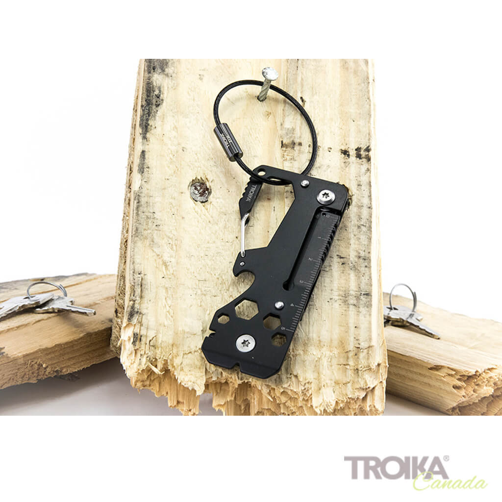TROIKA Key organizer and mini tool "TOOLINATOR" - black