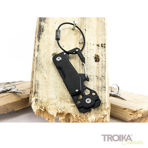 TROIKA Key organizer and mini tool "TOOLINATOR" - black
