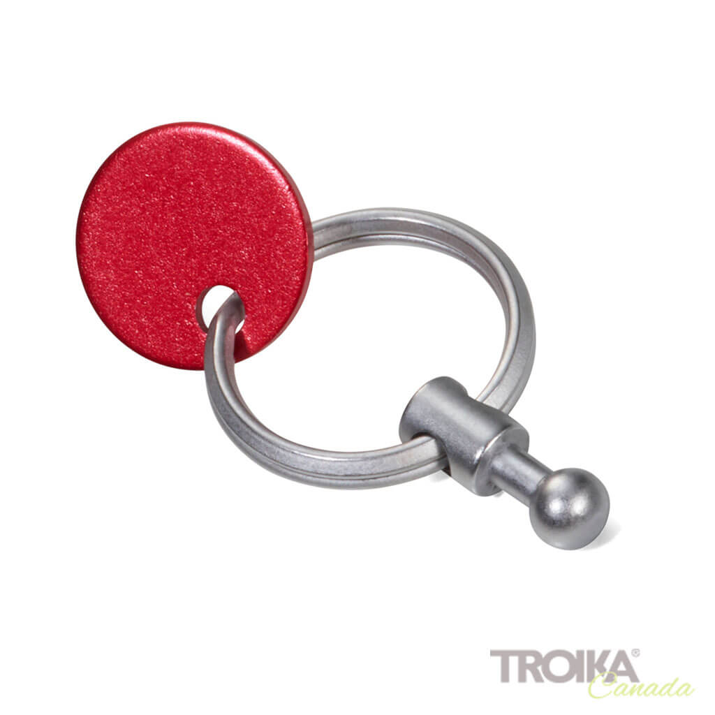 Replacement rings for PATENT/colour keyring matt, set of 5