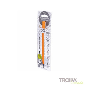 TROIKA Multitasking Pencil "CONSTRUCTION ENDLESS" - Neon Orange