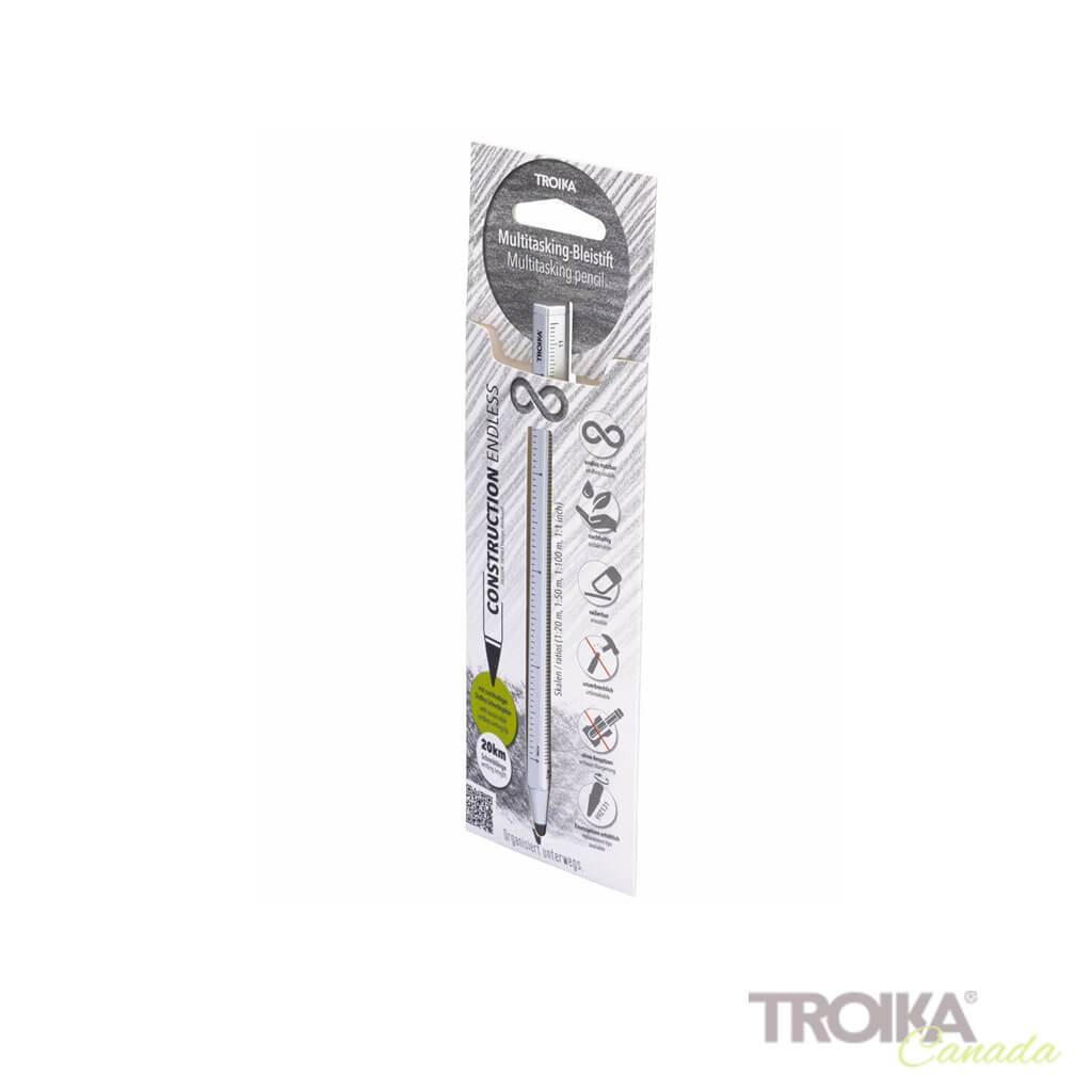 Troika Multitasking Pencil "CONSTRUCTION ENDLESS" - SILVER
