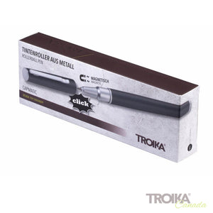 TROIKA Rollerball pen "CAPMATIC" - black