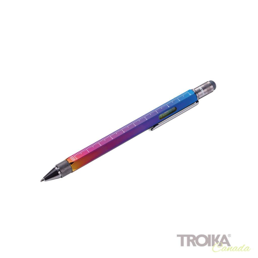 TROIKA Multitasking ballpoint pen &quot;CONSTRUCTION&quot; - spectrum