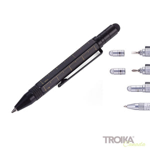 TROIKA Notepad DIN A7 incl. Ballpoint Pen "LILIPUT" - Black/Gold