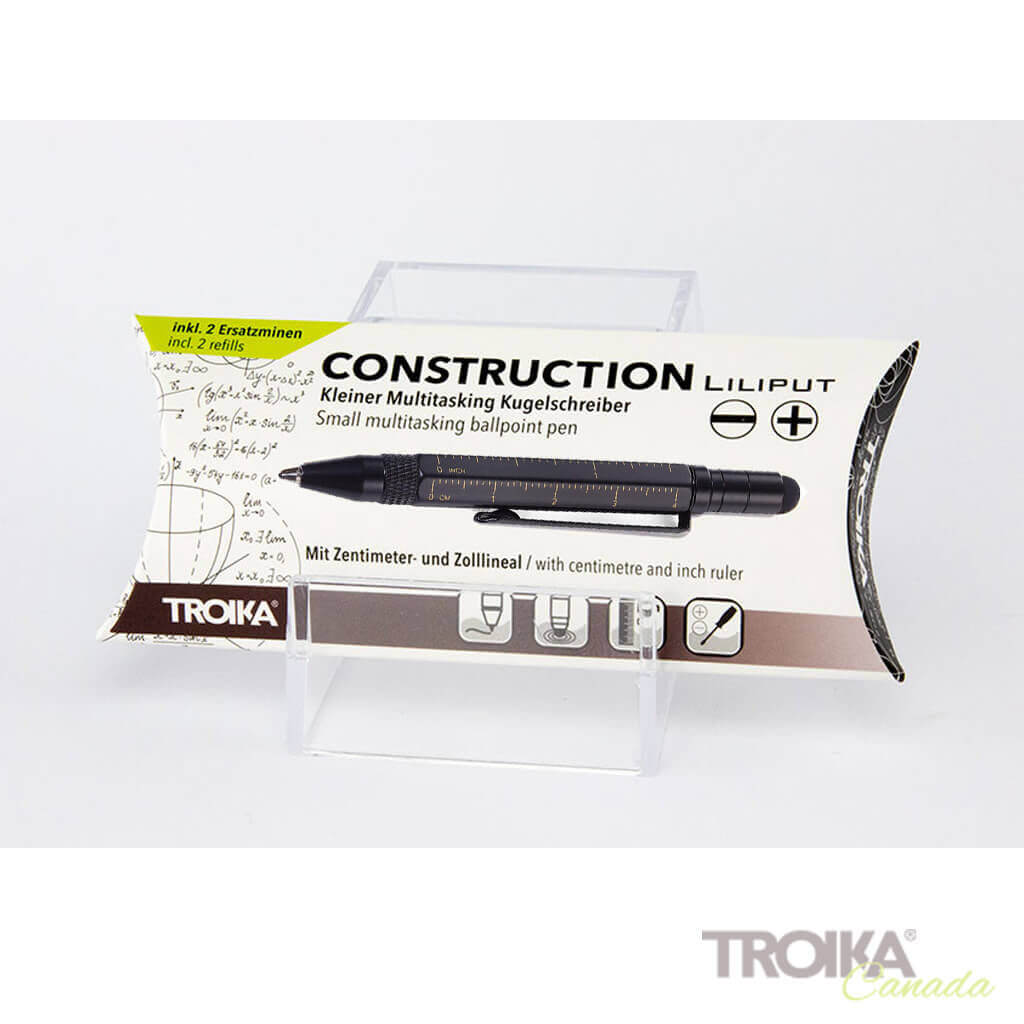 TROIKA "LILIPUT TOOL PEN" black/gold - packaging