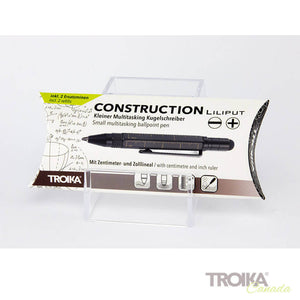 TROIKA Multitasking Ballpoint Pen "CONSTRUCTION LILIPUT" - Black/gold