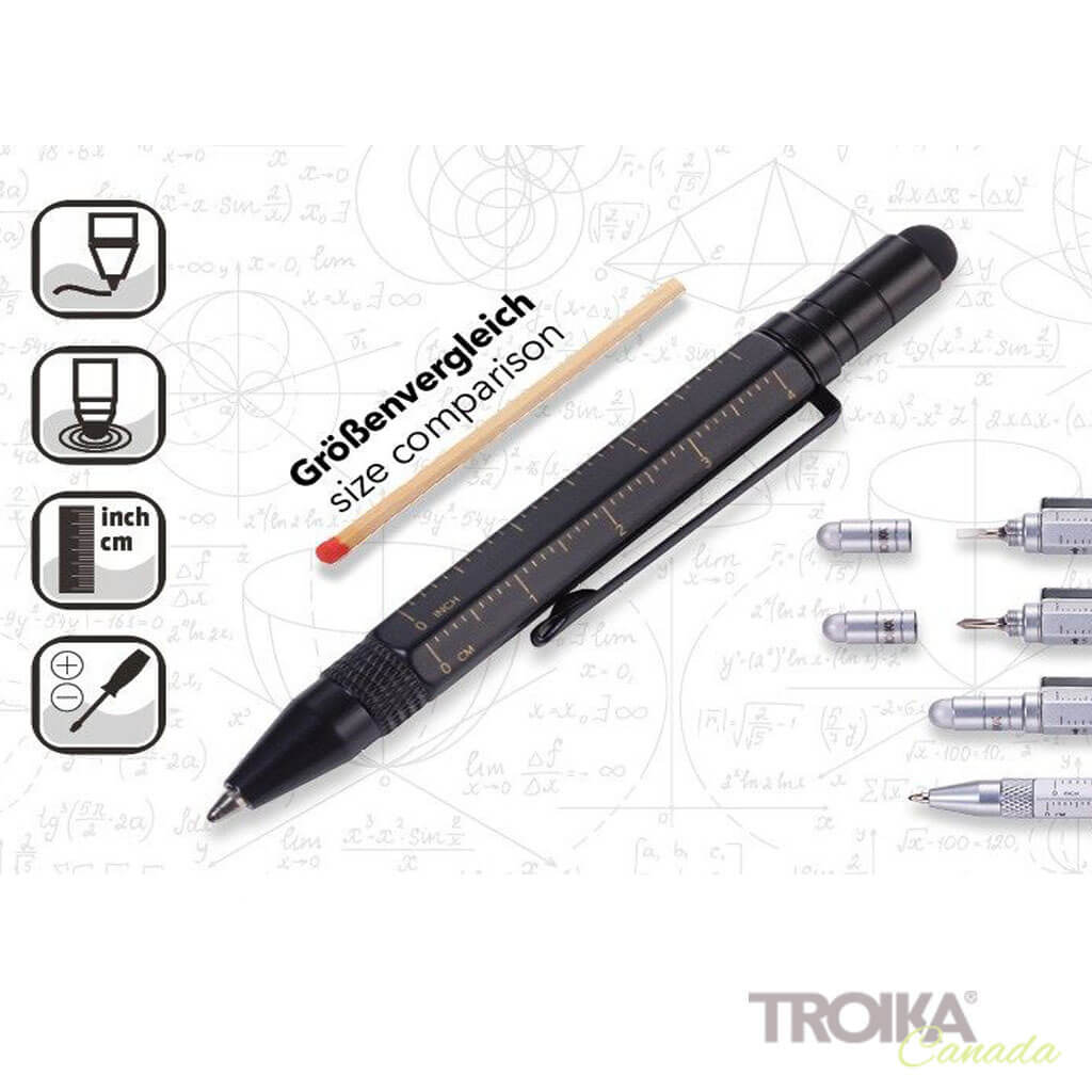 TROIKA "LILIPUT TOOL PEN" black/gold