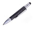 TROIKA Multitasking Ballpoint Pen "CONSTRUCTION LILIPUT" - Black