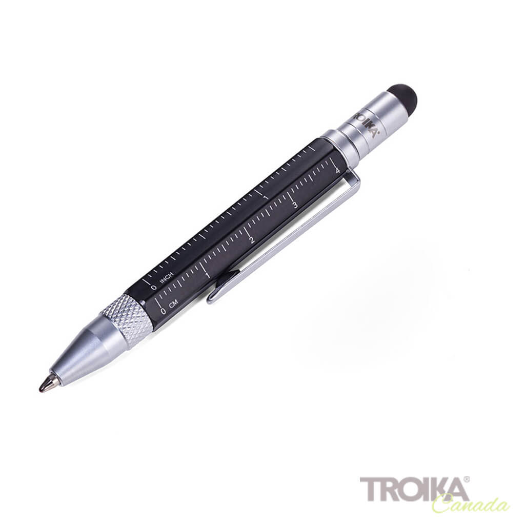 TROIKA Multitasking ballpoint pen "CONSTRUCTION LILIPUT" - small black