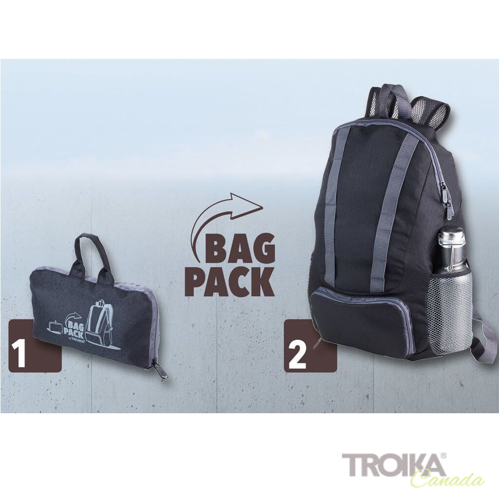 TROIKA Backpack "BAGPACK" - BLACK instructions