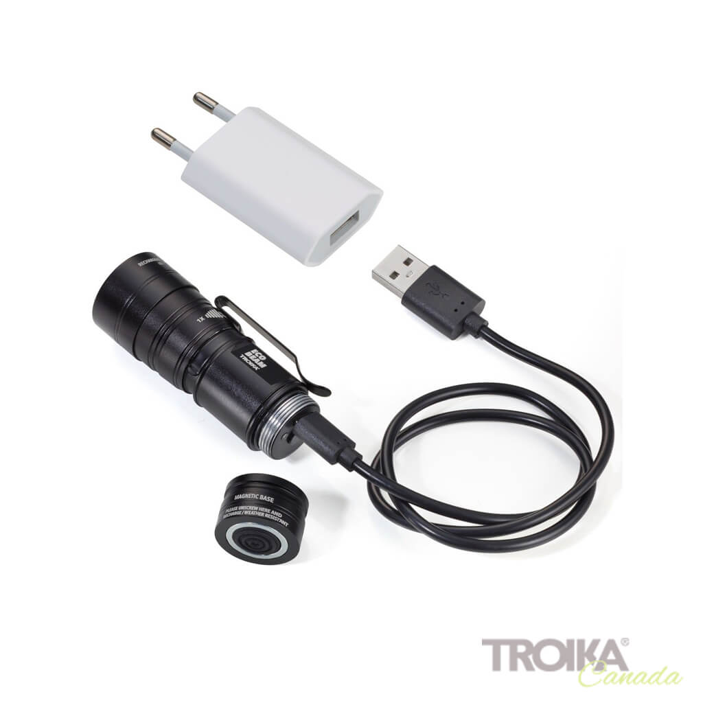 TROIKA Torch "ECO BEAM" - black