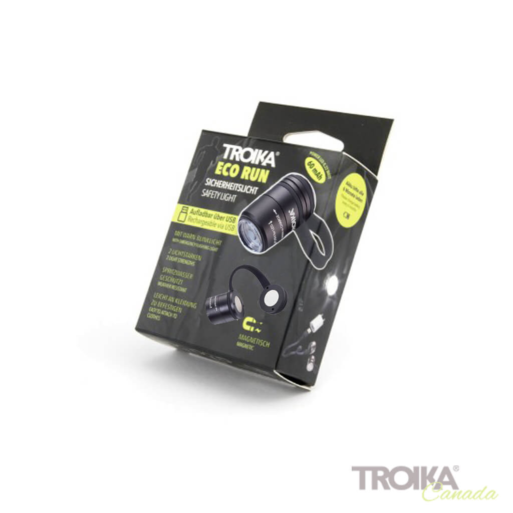 TROIKA Flashlight "ECO RUN" - Black