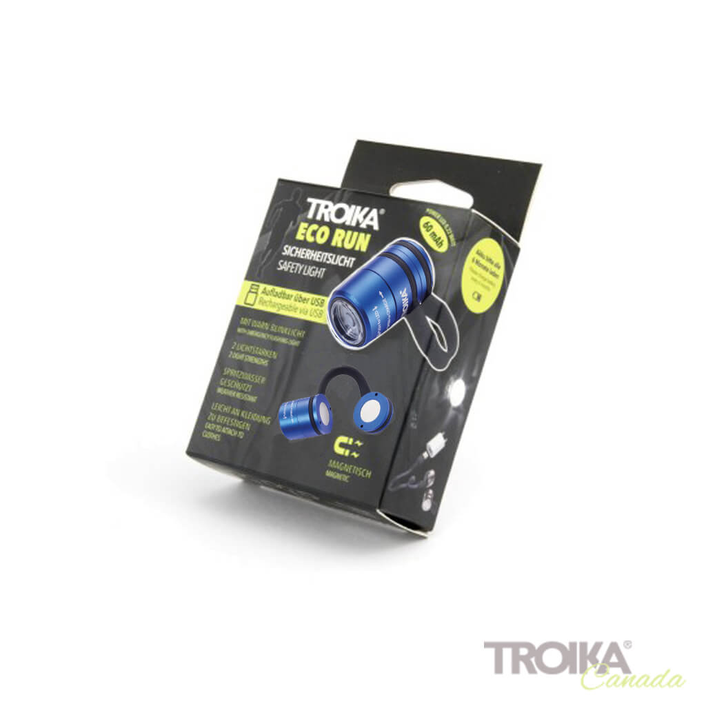Lampe de poche TROIKA « ECO RUN » - Bleu