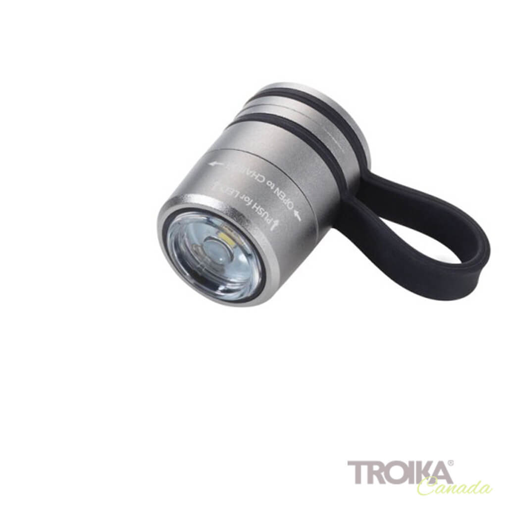 Lampe de poche TROIKA « ECO RUN » - Titane