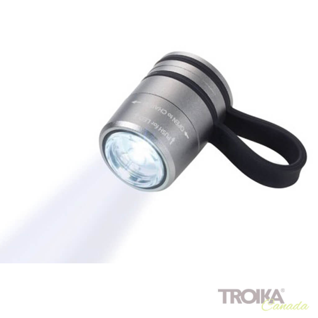 Lampe de poche TROIKA « ECO RUN » - Titane
